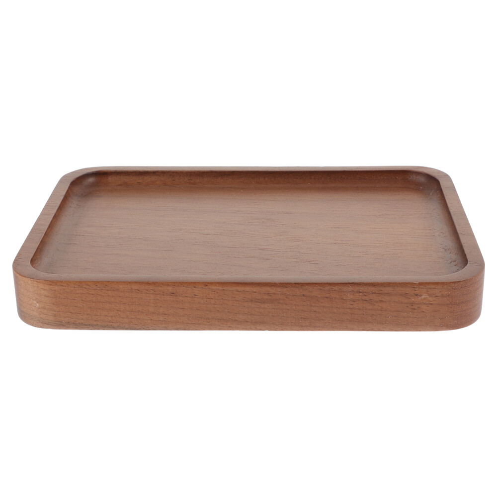 Wooden Trays for Food Snack Serving Round Wicker Rattan Rectangle