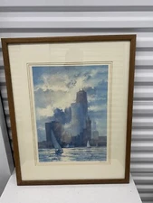 Vintage Tom Lynch “ Summer Sailing “ Color Lithograph COA