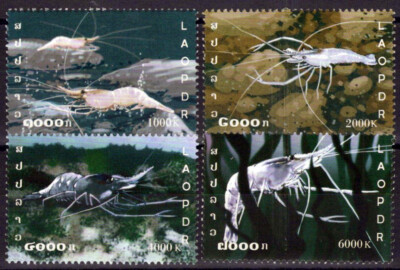 ZAYIX Laos 1689-1692 MNH Shrimp Marine Life 100123S74 | eBay
