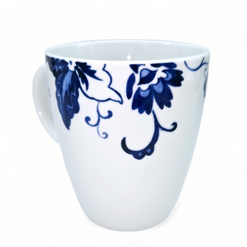 Tabletops Gallery Coffee Mug Cup Bluefield Blue Floral Paisley Set of 2 Retired - Picture 13 of 18