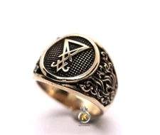 Sigil of Lucifer Ring Brass Ring  Lucifer Jewerly Brass Ring Brass Lucifer Ring