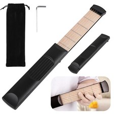Entrenador de acordes de guitarra de bolsillo de 6 cuerdas y 6 trastes