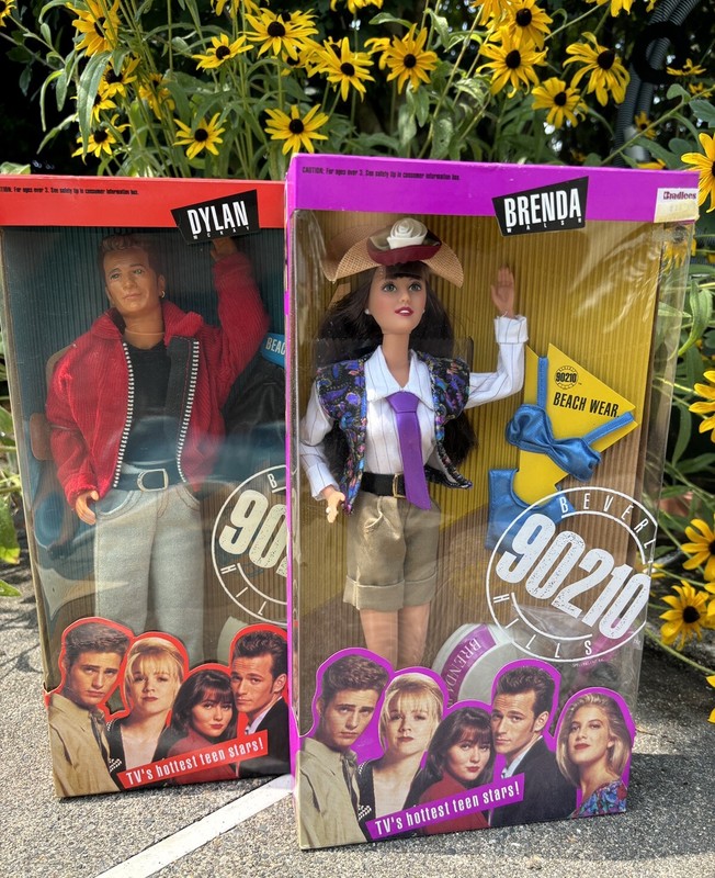 Beverly Hills 90210 Brenda Walsh & Dylan McKay Doll SET 1991 Mattel Vintage  NEW