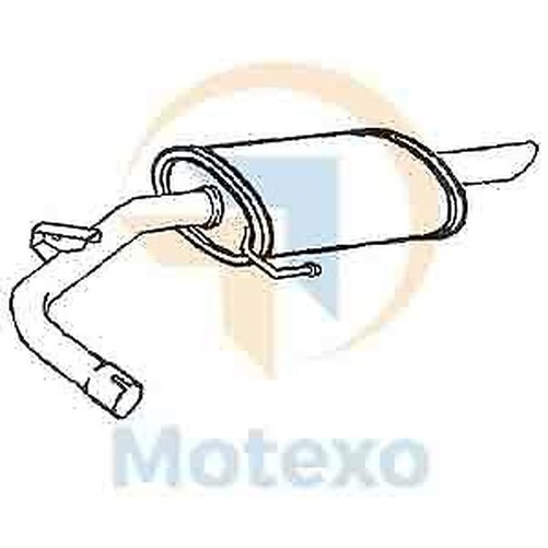 Klarius BM387C Auspufftopf Hinten 118 120 2.0 04-07-image