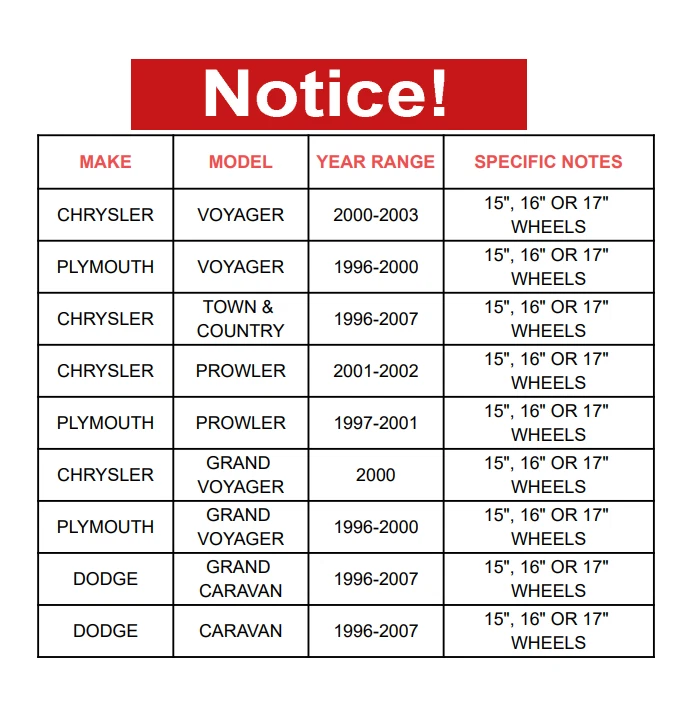 (2) Front Wheel Bearing Hubs for Dodge 1996-2007 Caravan Chrysler Town & Country - Image 2 of 4