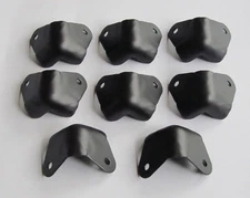 8pcs Black Metal 2 Leg No Lipped Guitar Amp Speaker Cabinet Corners for Fender