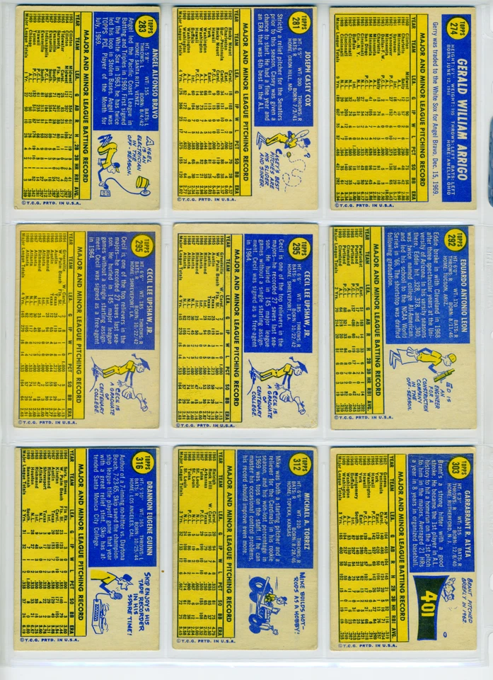 1970 Topps Baseball Cards MLB You Pick  (1) EX to NM 274 - 540 Vets &  Rookies - Image 2 of 4