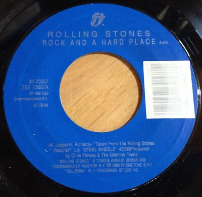 Rolling Stones 45 Rock And A Hard Place / Cook Cook Blues