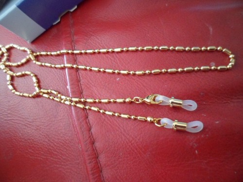 AVON UNBENUTZTE GOLDFARBENE BRILLENKETTE