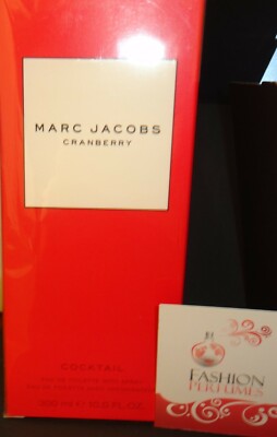 MARC JACOBS CRANBERRY COCKTAIL 10 OZ CELLOPHANE WRAPPED  **GENUINE, NEVER USED**