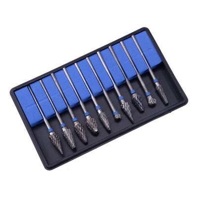 10Pcs Dental Lab Polierbohrer Bohrer Wolframstahlkarbidbohrer 2,35 mm Klinik km