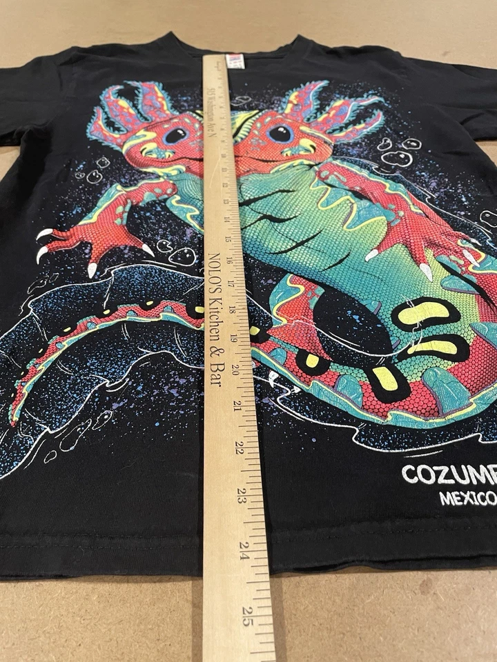 Camiseta Cozumel México Negra Talla Pequeña ver fotos para talla. Foto 3 de 4