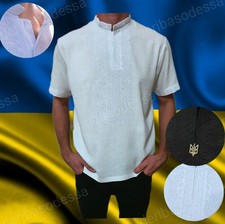 Sz: L traditional Ukrainian embroidered clothing,men's shirt Sorochka Vyshyvanka