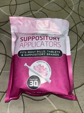 NutraBlast Disposable Vaginal Suppository Applicators - Fits Most - 30 Pack