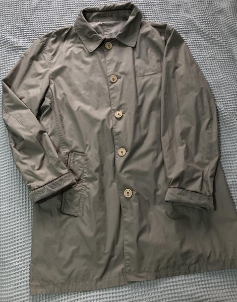 Men Massimo Dutti Trench Coat Beige Polyester 42 /