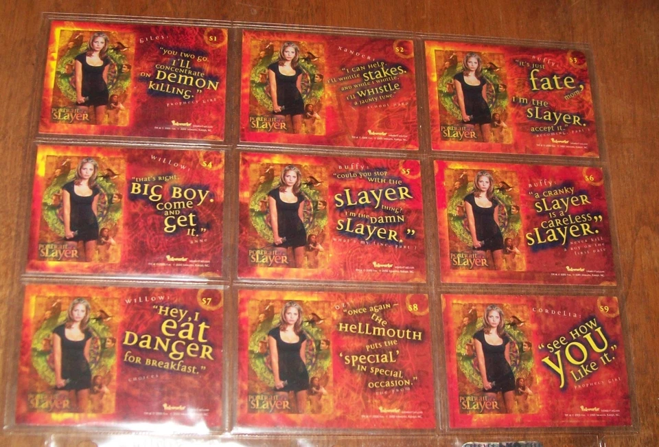 Nine 2000 Inkworks Buffy the Vampire Slayer Portrait of a Slayer Puzzle Set - Image 2 of 2