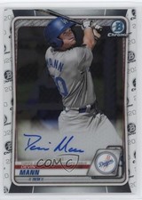 2020 Bowman Chrome Prospect Auto Devin Mann #CPA-DMA Auto 1h2h