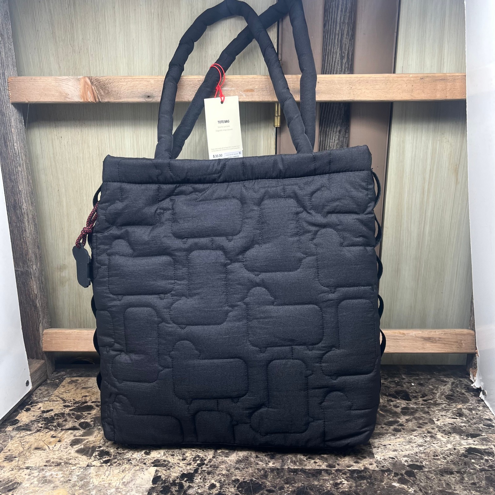 Woolrich x Target Quilted Sheep Tote Bag Black SOLD OUT NEW image 5