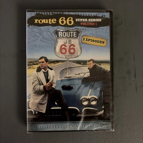 Route 66 • Super Series Volume 1 (DVD, 2008) 3 Episodes Factory Sealed!