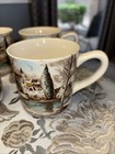 4 VINTAGE JOHNSON BROTHERS DREAM TOWN COFFEE TEA CUPS MADE IN ENGLAND-MINT — photo 2