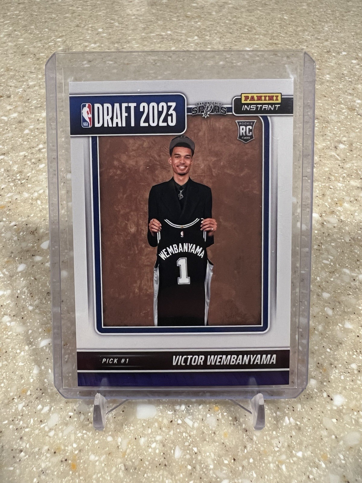 2023-24 Panini Instant Victor Wembanyama Rookie Draft Night 1/31324 #DN-1 Spurs