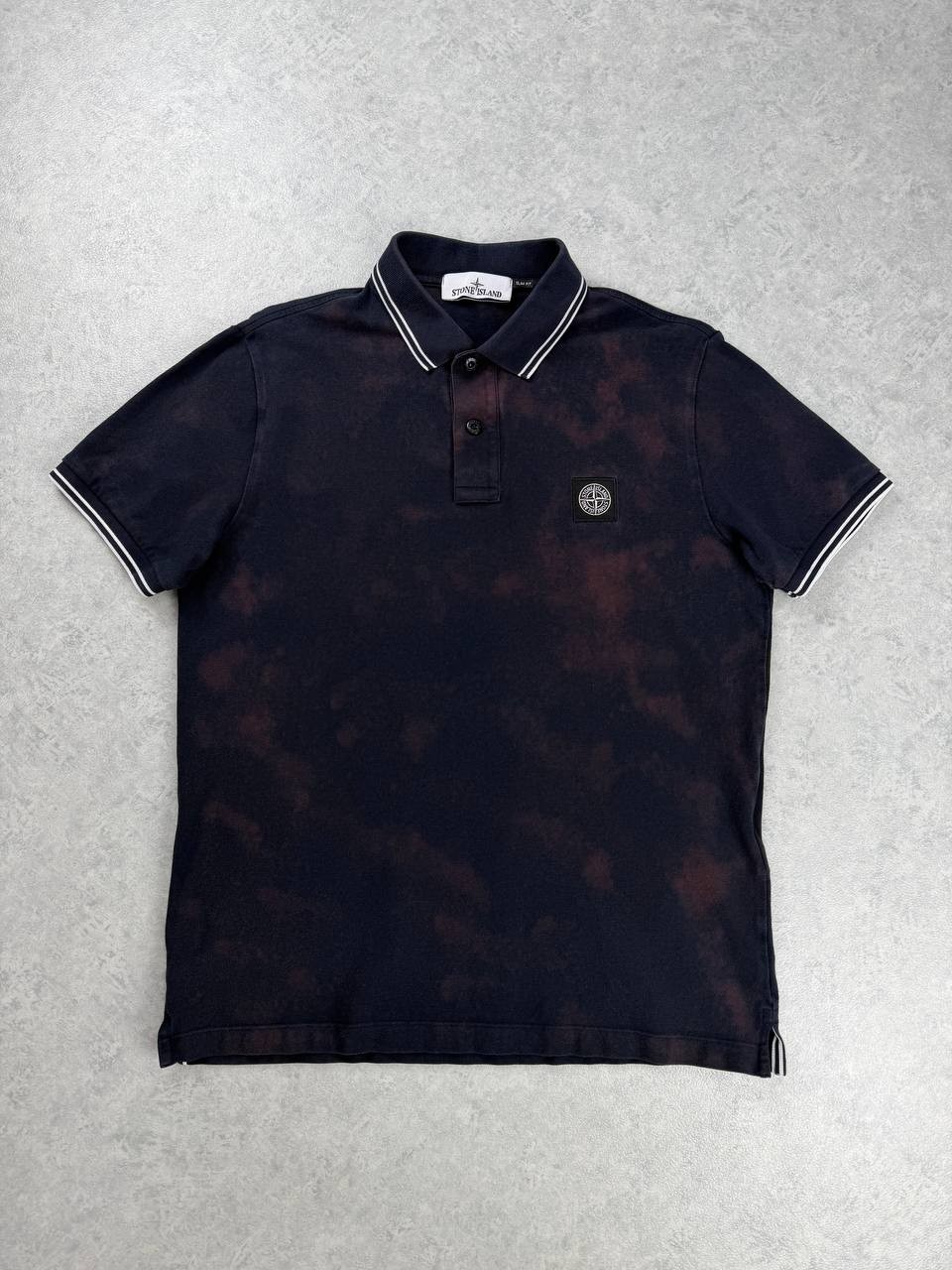 Stone Island Slim Fit Polo Custom Bleach Dyed Size L Duties Paid (USA)