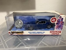 Jada Toys 1:24 Chevy Camaro Z28 Diecast Stranger Things with Coin