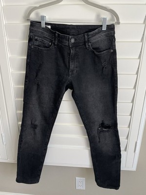 Jack & Jones Denim Washed Black Slim Fit Glenn Jeans Size 32/32