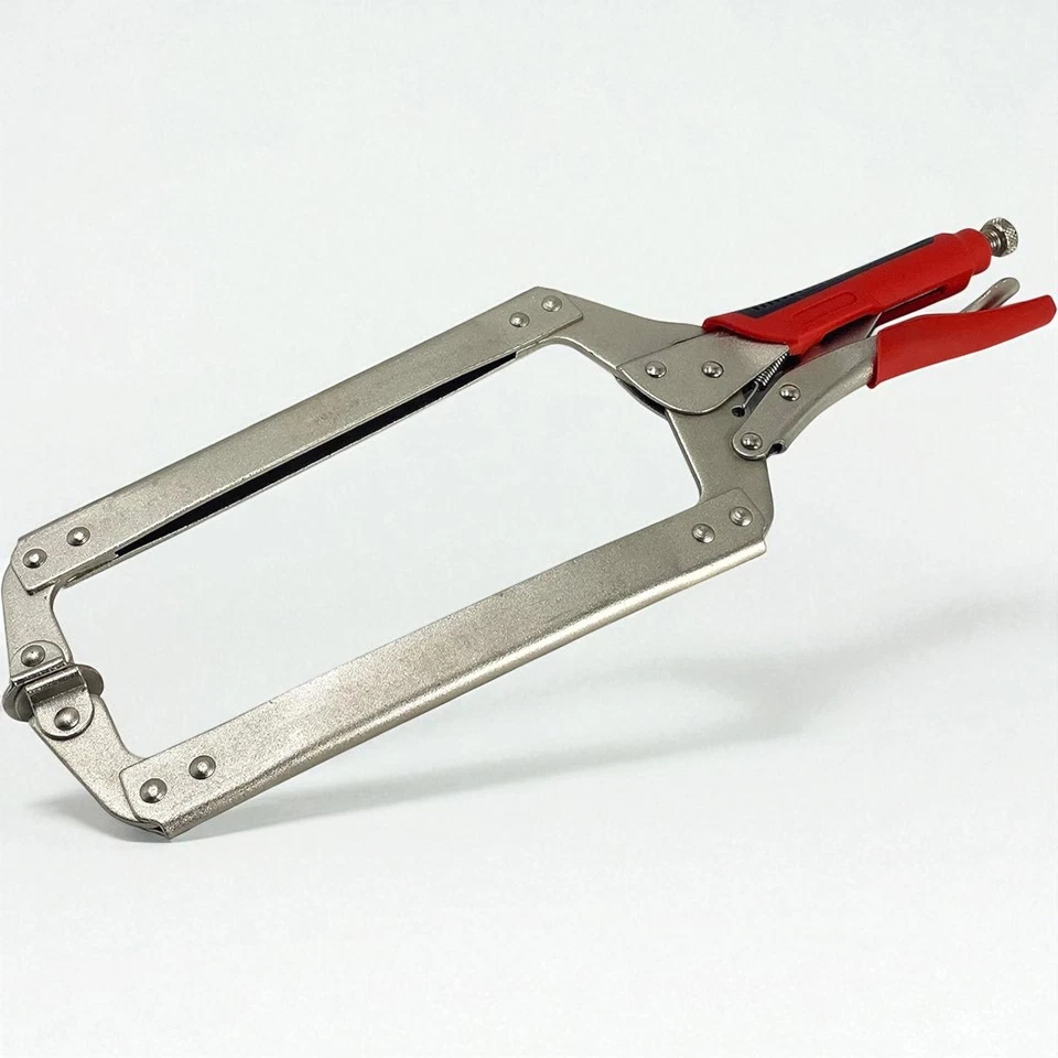 Locking C Clamp HFS(R) Vise Grip Original Swivel Pad Tip 18" 460mm C Clamps DIY - Image 3 of 4