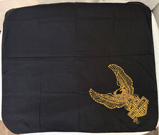 Vintage Harley-Davidson Black Bandana/Gold Eagle Harley-Davidson Logo