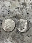 Lot of 2- 1964 Kennedy Silver Half Dollars 90% Silver $1 Face Value - Fast Ship!