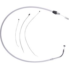 Drag Specialties 0652-3176 Quick Connect Braided Upper Clutch Cables