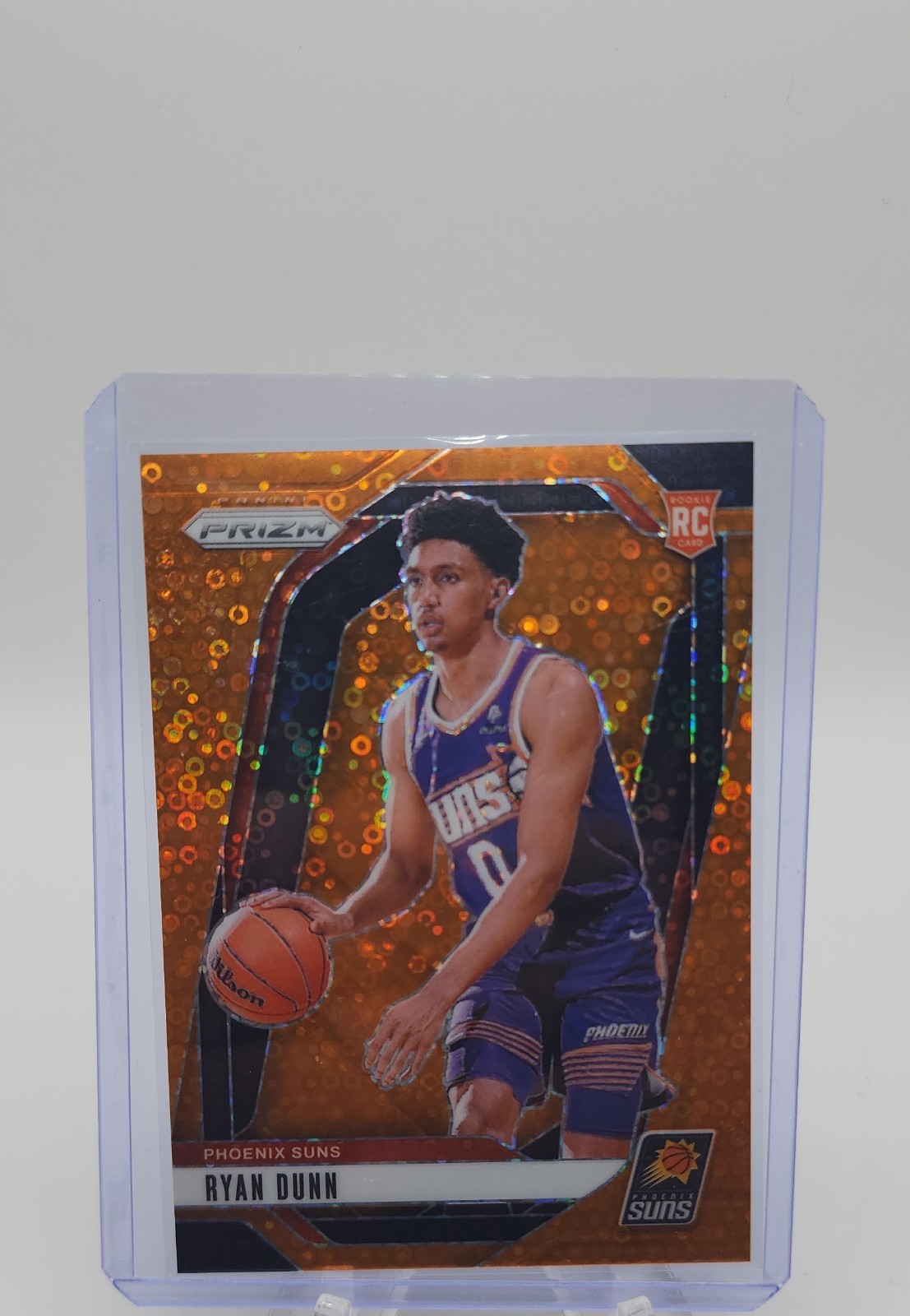 2024-25 Panini Prizm - Ryan Dunn #258 Fast Break Orange Prizm /125 (RC)