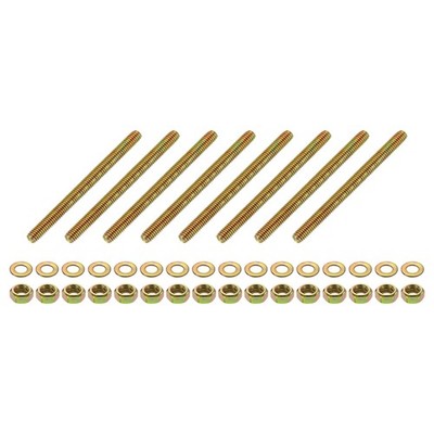 8Pcs Fully Threaded Rod, 5/16''x4'' Zinc-Plated Carbon Steel with Nuts Washers