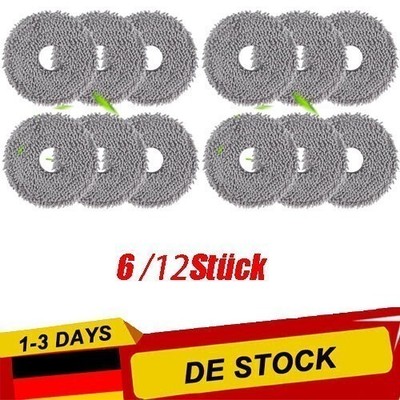 6/12X Wischtücher für Roborock Saros 10R/Q Revo/Qrevo Pro/Qrevo S/Qrevo Master