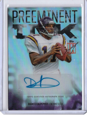 2025 Topps Signature Class - Preeminent Ink - Daunte Culpepper #PI-DC Auto