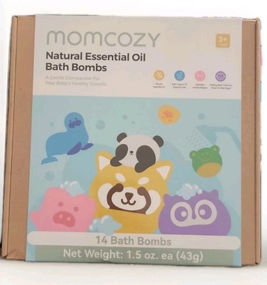 Momcozy Natural Essential Oil Bath Bombs, 14 Pcs 15oz Each SEALED 