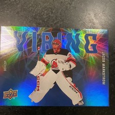2025-26 UD Series 2 Vibing #VB-8 Jacob Markstrom - New Jersey Devils.