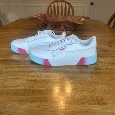 PUMA Women's Carina Sneaker White/Pink/Blue, Size US 9