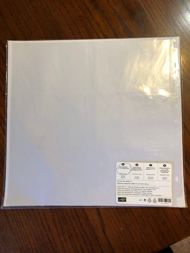 Stampin Up! Photo Pocket Page Protectors 12x12 Ring Divided Sheet Protectors