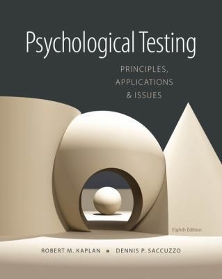Psychological Testing: Principles, Applications, and Issues