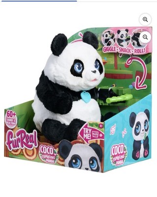 FurReal Friends Coco the Tumbling Panda Stuffed Animal Interactive 10.5'' Plush
