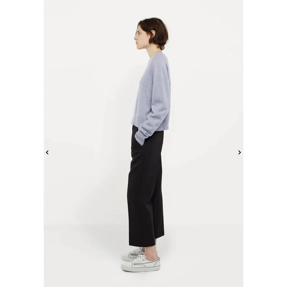 Suéter T by Alexander Wang Lana Cachemira Raglán L Azul Jaspeado Crew Para Mujer Foto 3 de 4