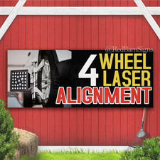 4 Wheel Laser Alignment Indoor Outdoor Banner Sign With Grommets 4 Wheel Laser Alignment Indoor Outdoor Banner Sign With Grommets