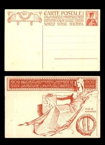 Mayfairstamps Switzerland Woman and Shield UPU Anniversary Postcard cca_04207