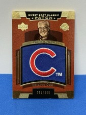 2004 Upper Deck Sweet Spot Classic Harry Caray Cubs Patch 54/300 SSP-HC See Pics