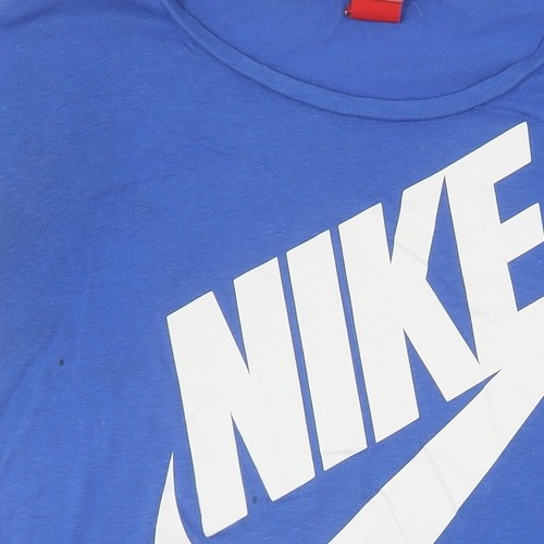 Camiseta Nike azul unisex, sin mangas, pequeña - Imagen 8 de 12