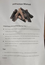 Tronchi per camino a gas 10 pezzi tronchi di legno in ceramica per camini interni o esterni