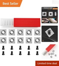 Versatile Tungsten Carbide Cutting Inserts Set for Woodturning Projects - 10pcs