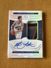 2022-23 National Treasures Christian Laettner Game Worn Patch Auto /25 Wizards